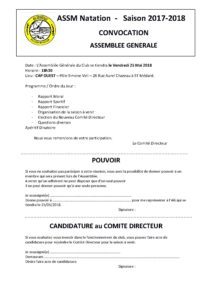 AG ASSEMBLÉE GÉNÉRALE 2017-2018 @ Cap-Ouest / Pole Simone Veil | Saint-Médard-en-Jalles | Nouvelle-Aquitaine | France